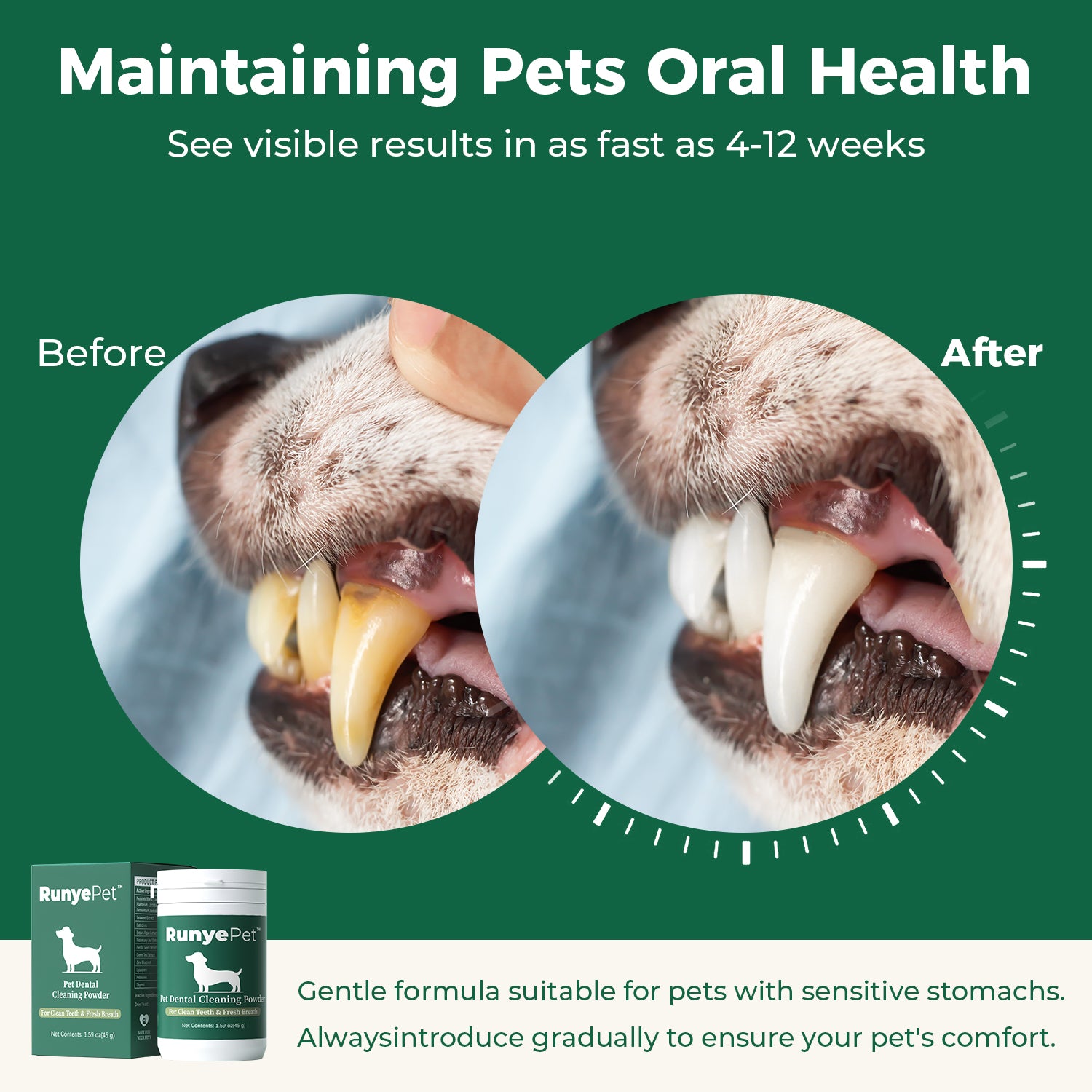 RunyePet® Dog Dental Cleaning Powder