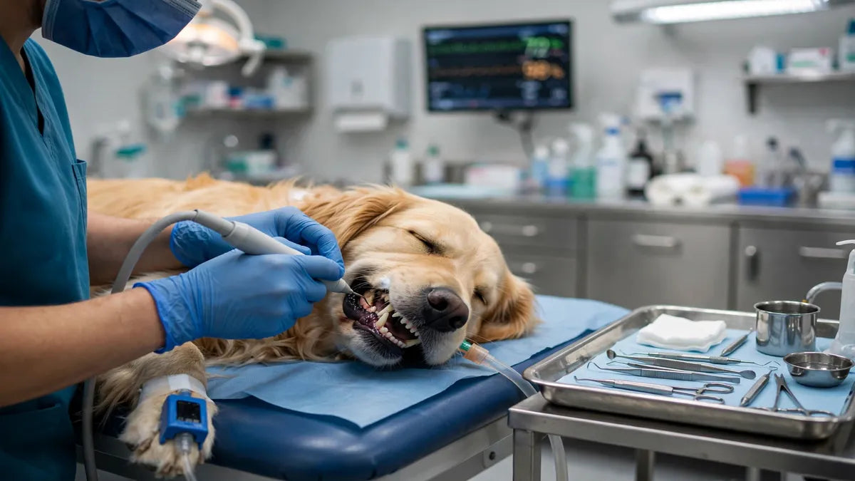 What Do Vets Use to Clean Dogs' Teeth?