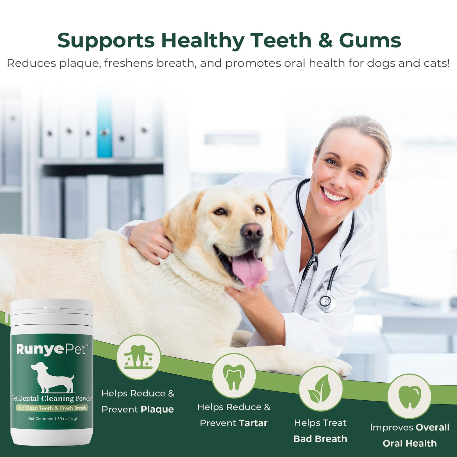 RunyePet® Dog Dental Cleaning Powder